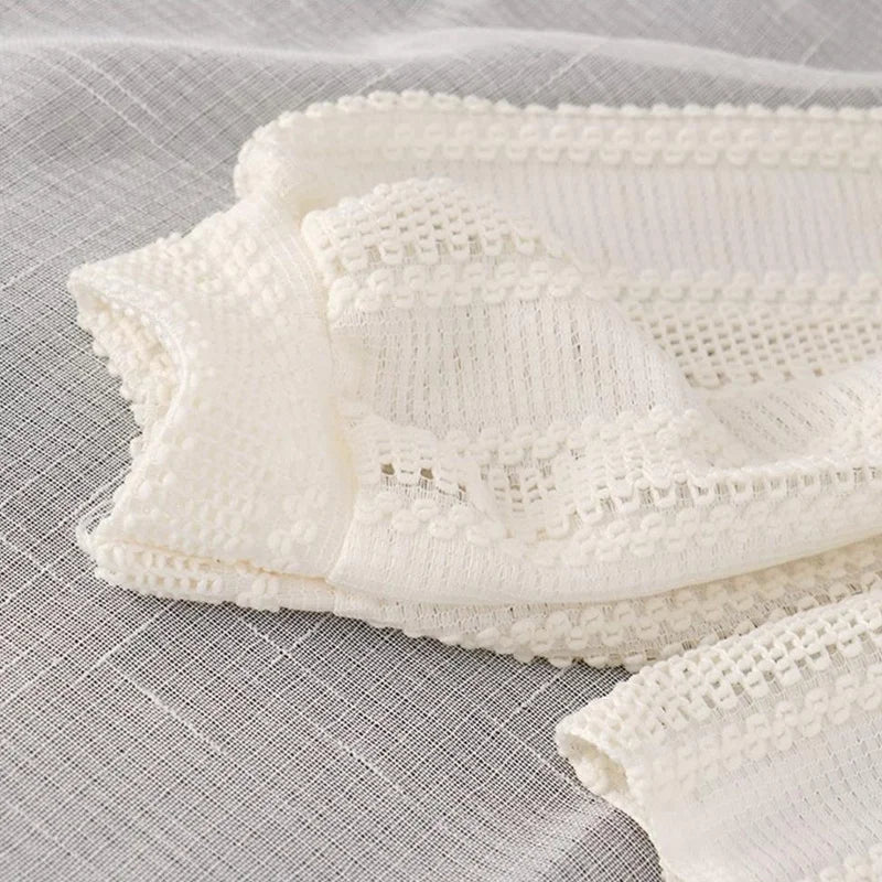 Shirts Women Peter Pan Collar Hollow Out Fashion Tender Sweet Solid Young French Style Elegant Ins Топ Женский New Arrival Chic