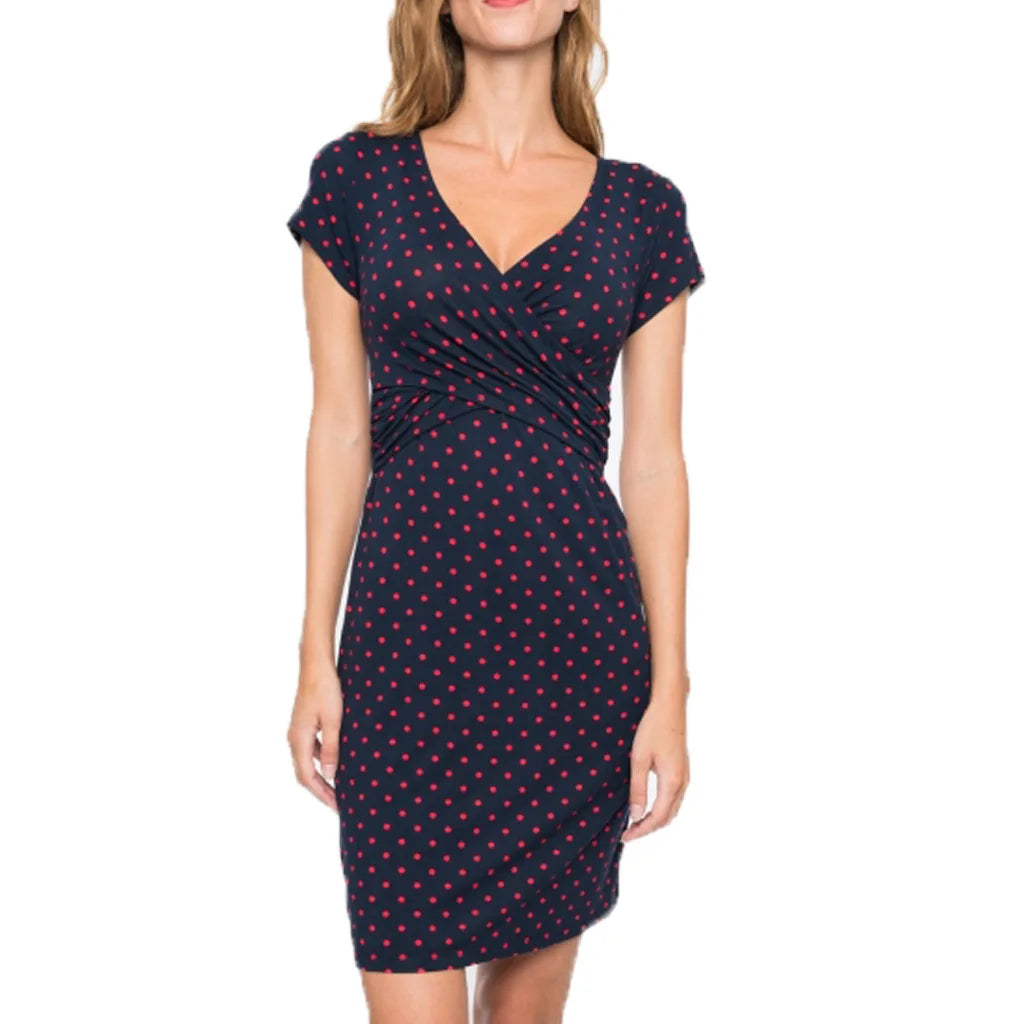 Simple Maternity Dress Summer Casual Dress Women Mom Maternity Clothes Pregnant Woman Maternity Dress mother-to-be Daily Wear