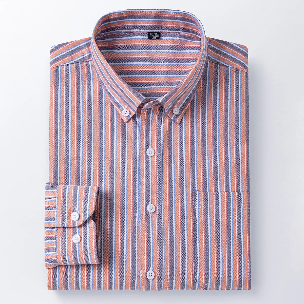 The new men's long-sleeved Oxford cotton shirt is casual trendy, comfortable, versatile and simple for spring, summer and autumn