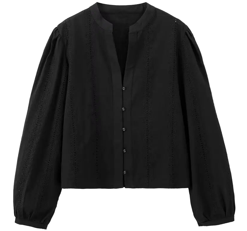 NZ Embroidery Blouse for Women - Long Sleeve Luxury Vintage Y2K Harajuku Top | Strylez Virtual Try-On