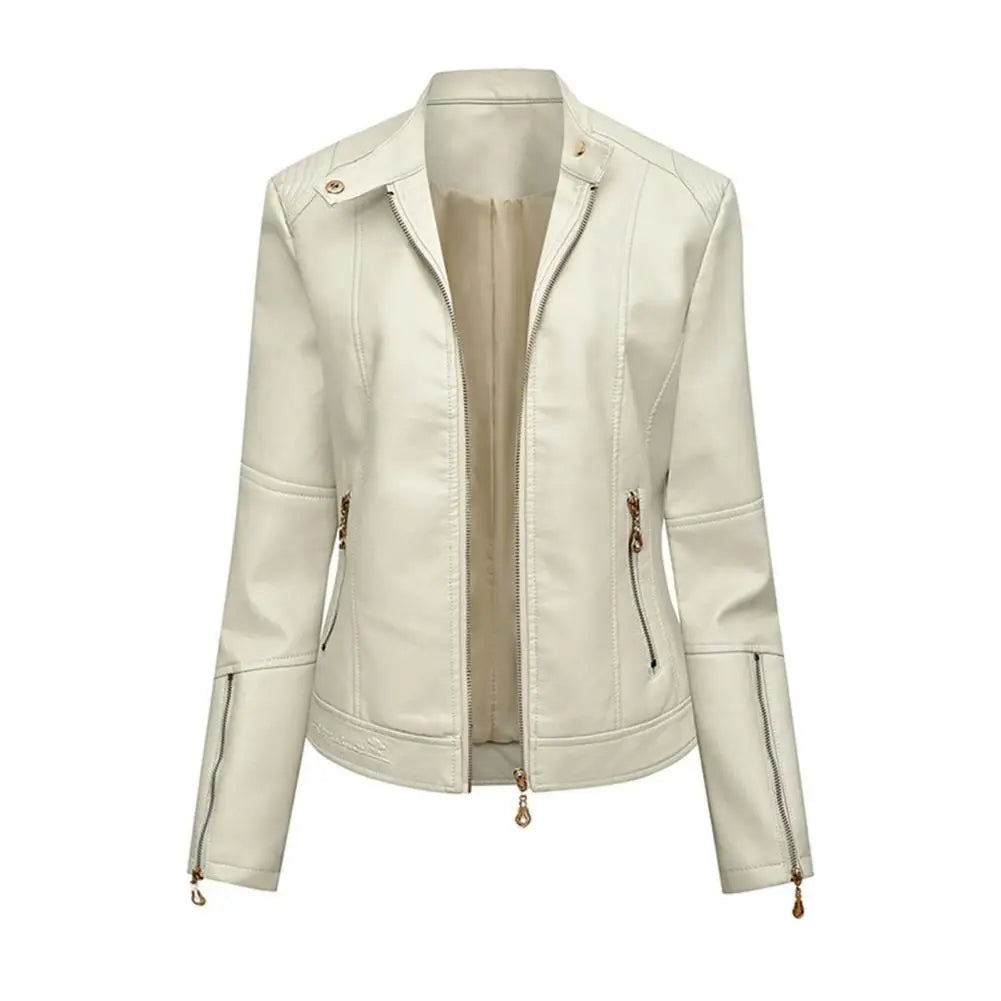Women's Leather Biker Jacket – Stylish Moto Coat NZ | Strylez Virtual Try-On App