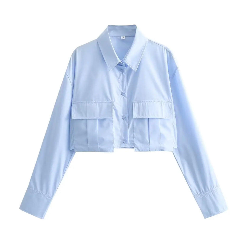Light Blue Zevity Blouse - Virtual Try-On with Strylez App in New Zealand | Women's Fashion Top