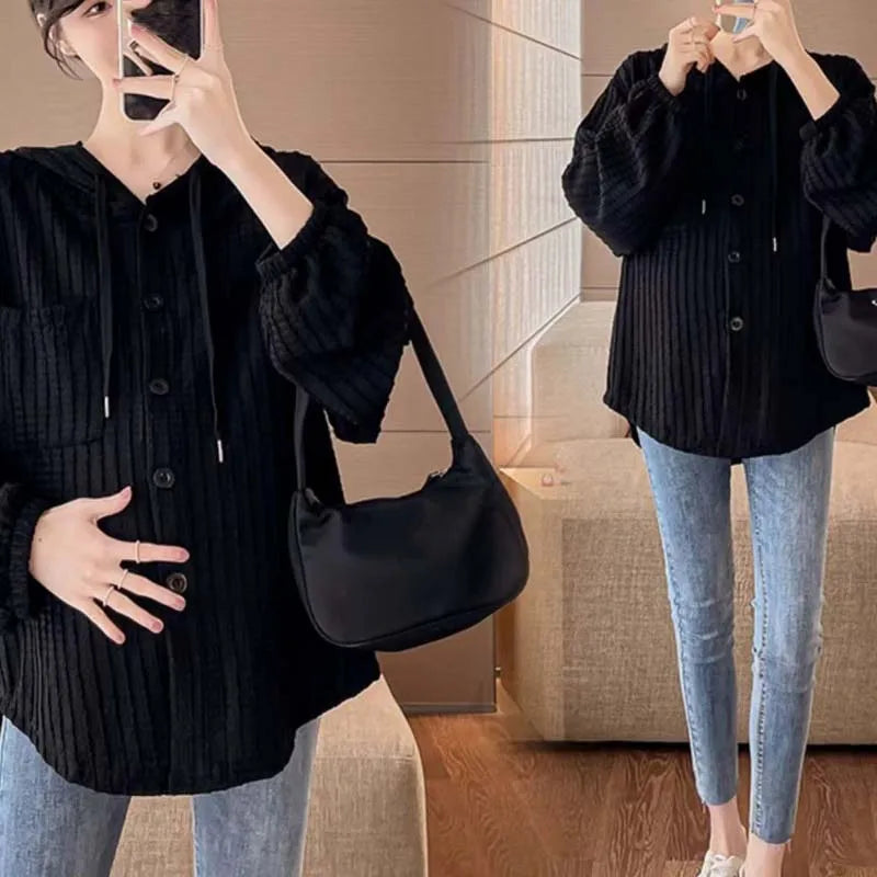New casual loose maternity shirt