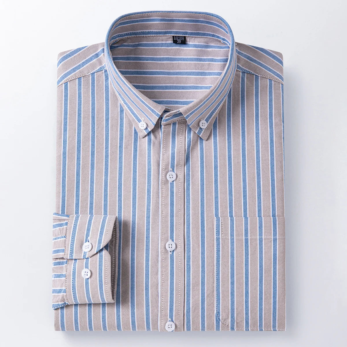 The new men's long-sleeved Oxford cotton shirt is casual trendy, comfortable, versatile and simple for spring, summer and autumn