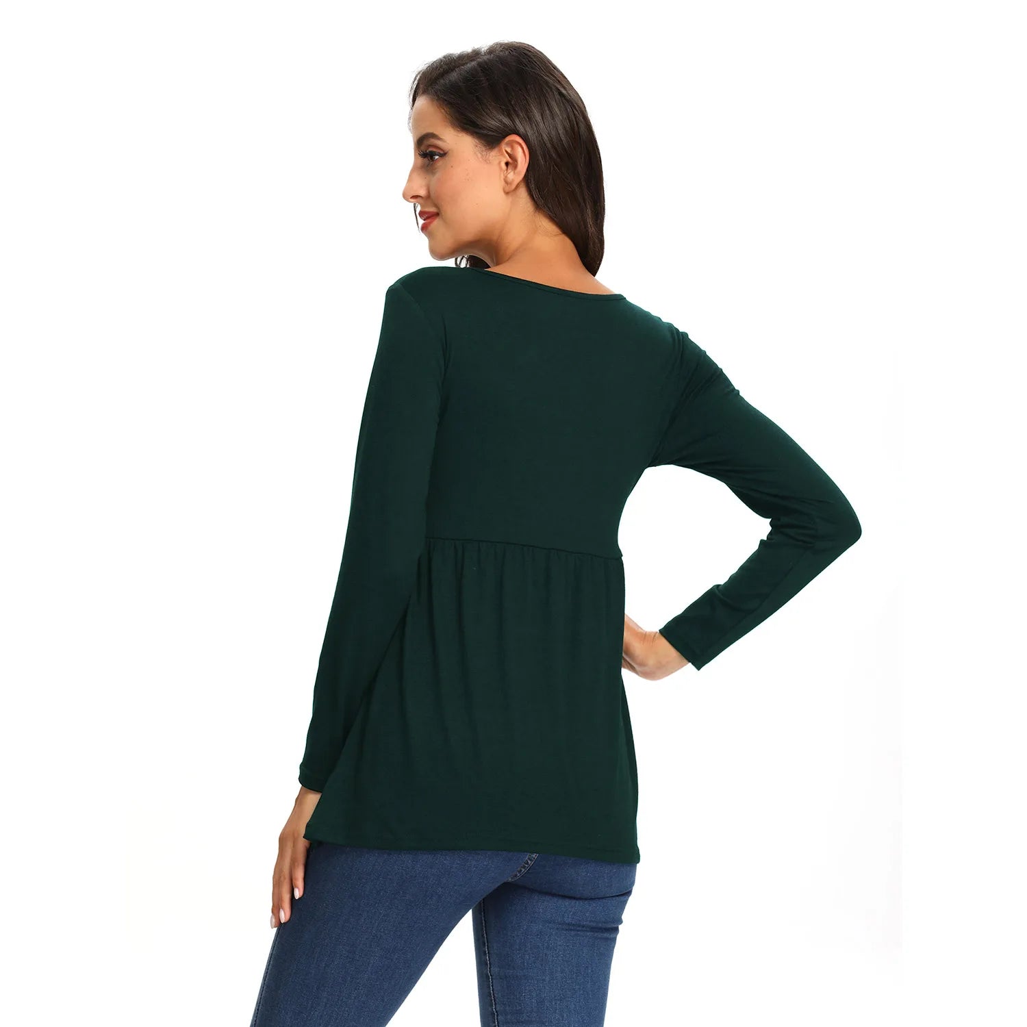 Maternity Long Sleeve Tops,Loose Tee Shirts,Pregnant Women Casual Soft Cotton Breathable Round Neck T-Shirt