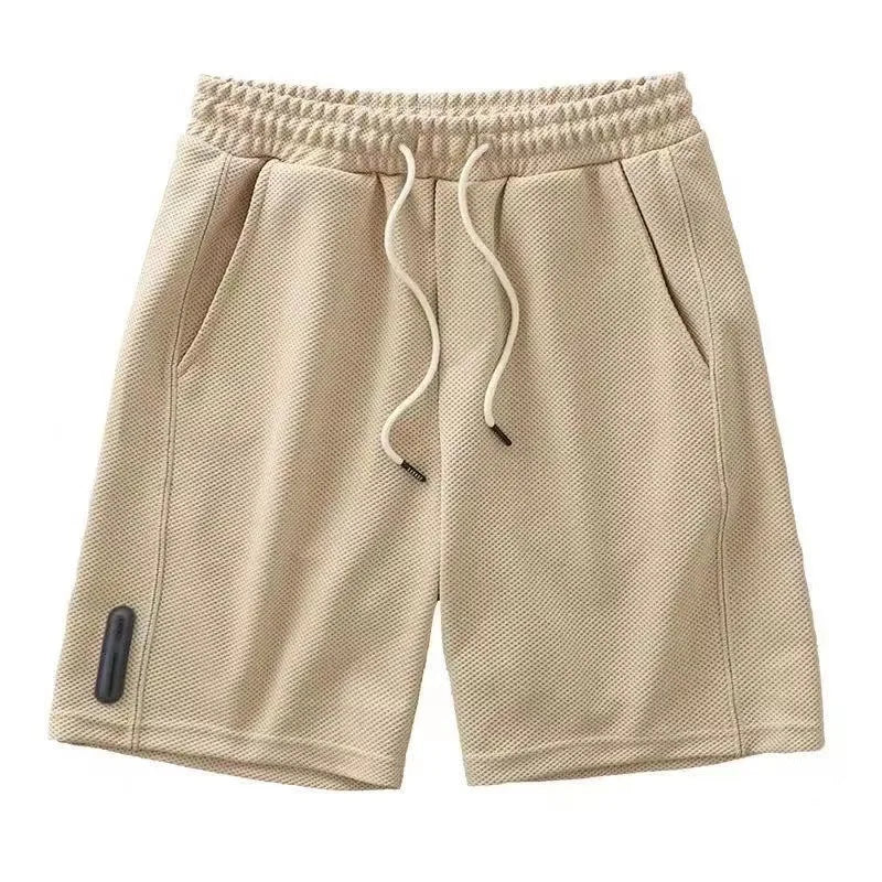 Men's Breathable Waffle Shorts - Cool, Loose Summer Fit, New Zealand | Strylez App Virtual Try-On