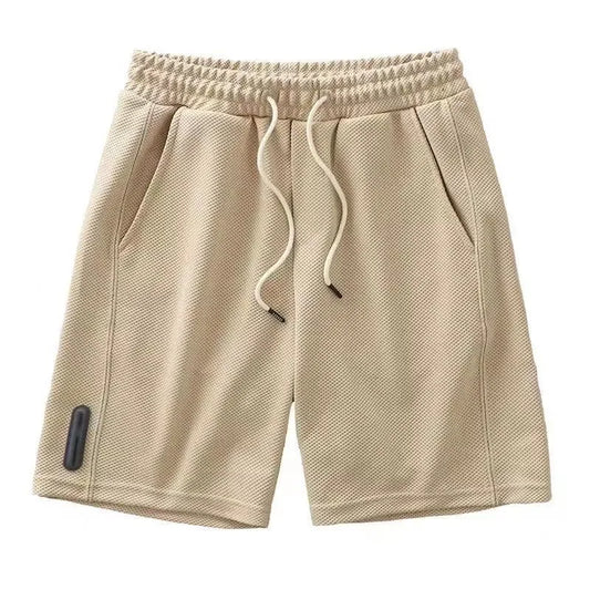 Men’s Breathable Waffle Shorts – Cool, Casual, Loose Fit for Summer Fun