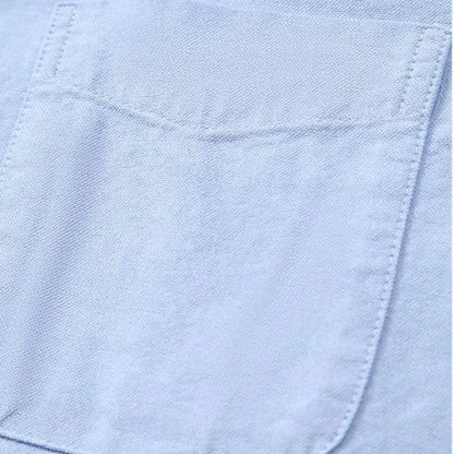 Men's Oxford Short Sleeve Shirt Classic Casual Slim Fit Button Down Shirt for Summer, Breathable & Comfortable Clothing Tops Man