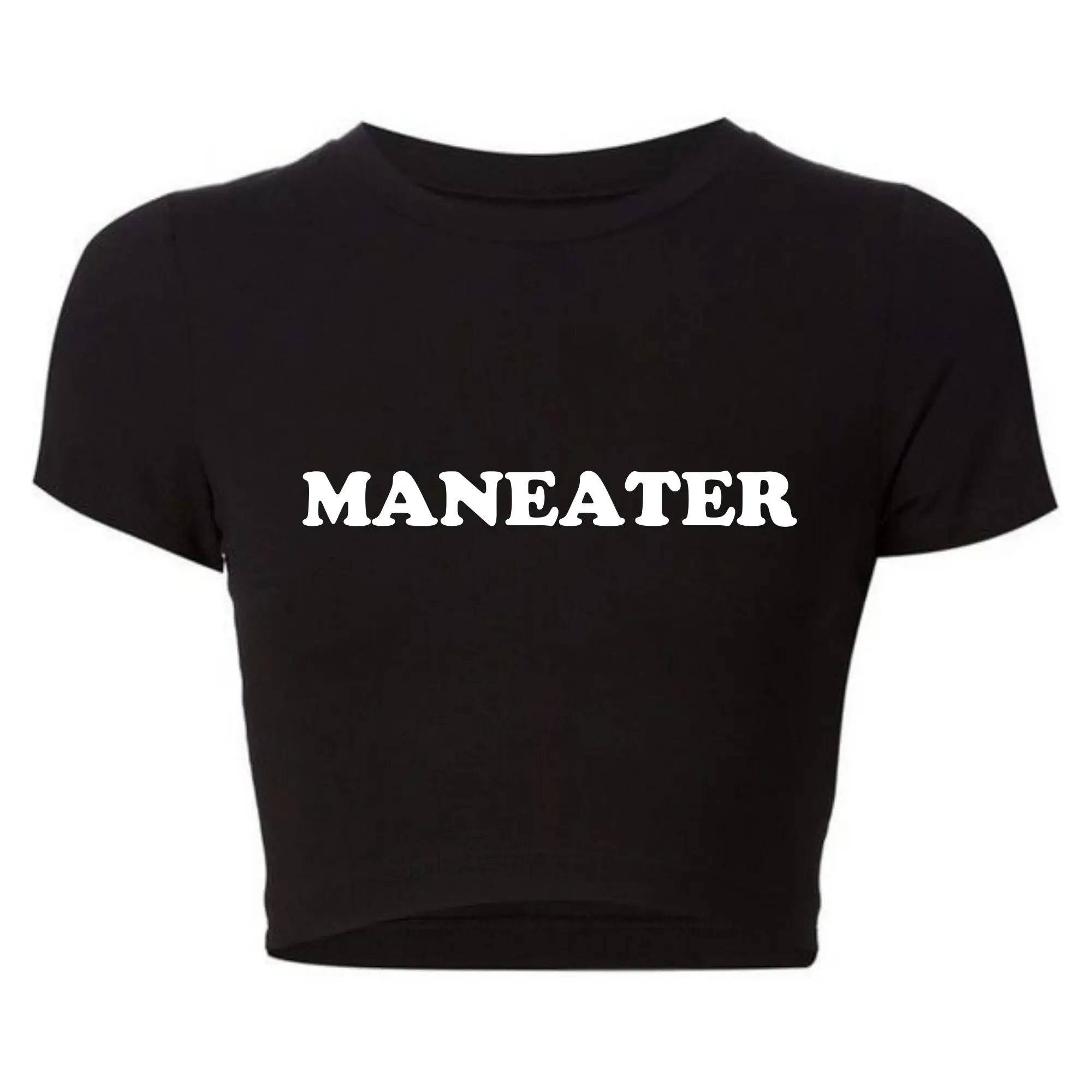 Maneater Vintage Crop Tee - Women's Crop Top | Strylez Virtual Try-On in New Zealand | Shop Online & Buy Confidently