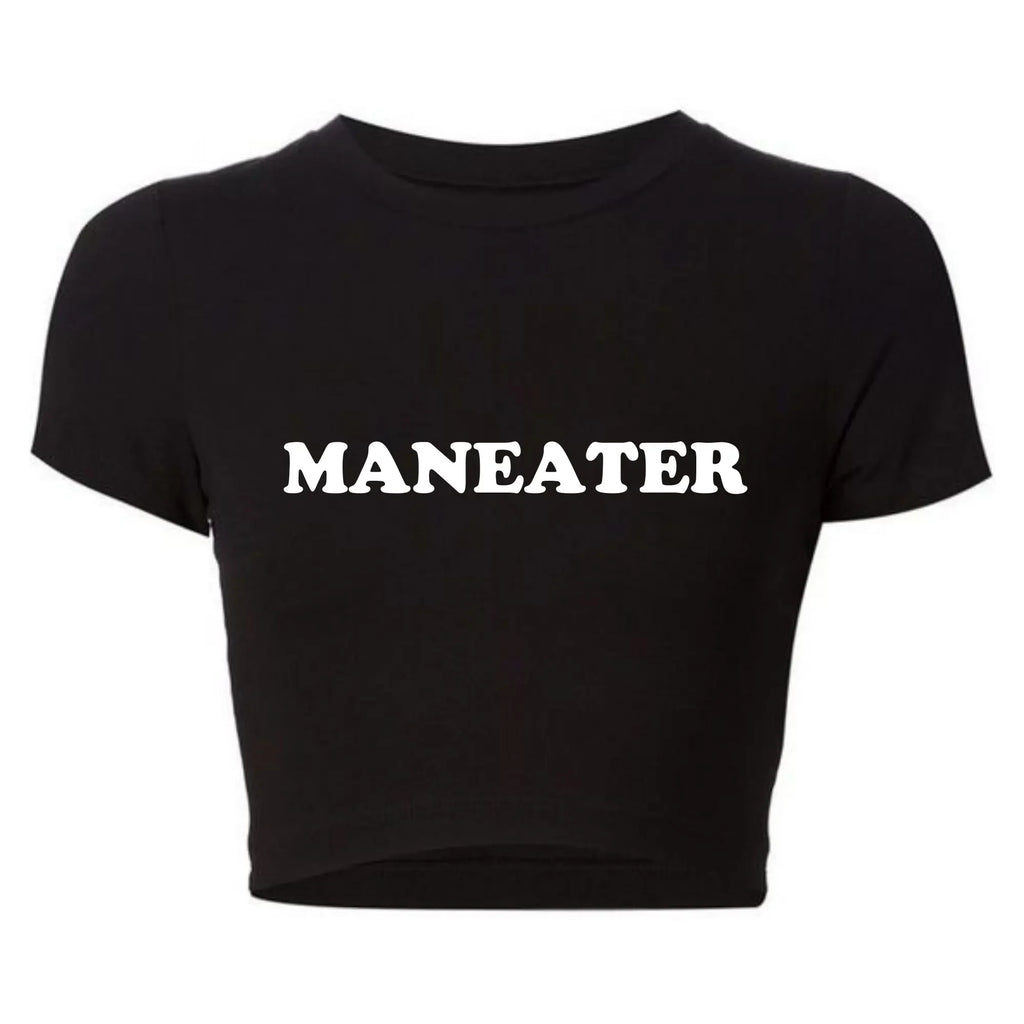 Maneater Vintage Crop Tee - Women's Crop Top | Strylez Virtual Try-On in New Zealand | Shop Online & Buy Confidently