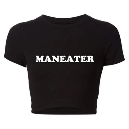 Maneater Vintage Crop Tee – Try On Virtually & Buy Confidently!