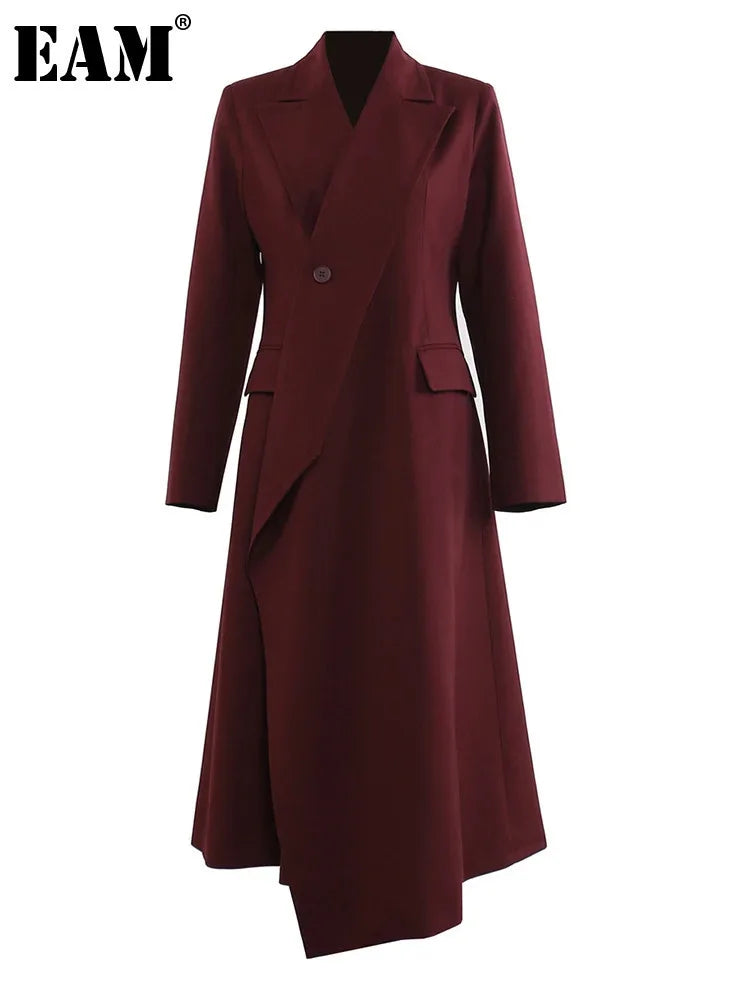 EAM Red Blazer - Women's Red Blazer Spring Fashion, Virtual Try-On with Strylez App (NZ)
