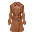 Faux Leather Trench Coat – Virtual Try-On with Strylez App | NZ Shopping