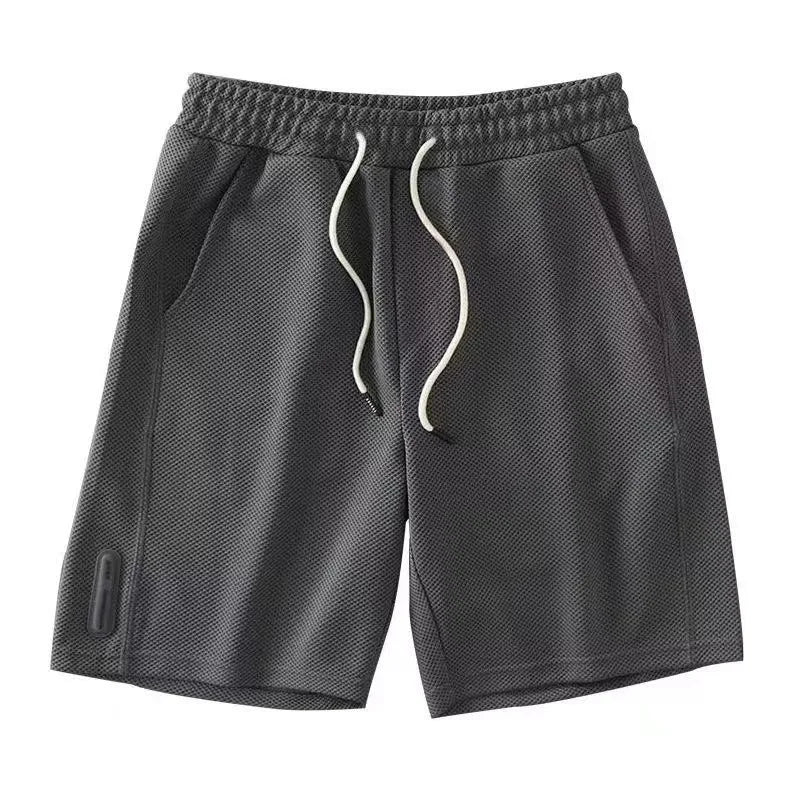 Men’s Breathable Waffle Shorts – Cool, Casual, Loose Fit for Summer Fun