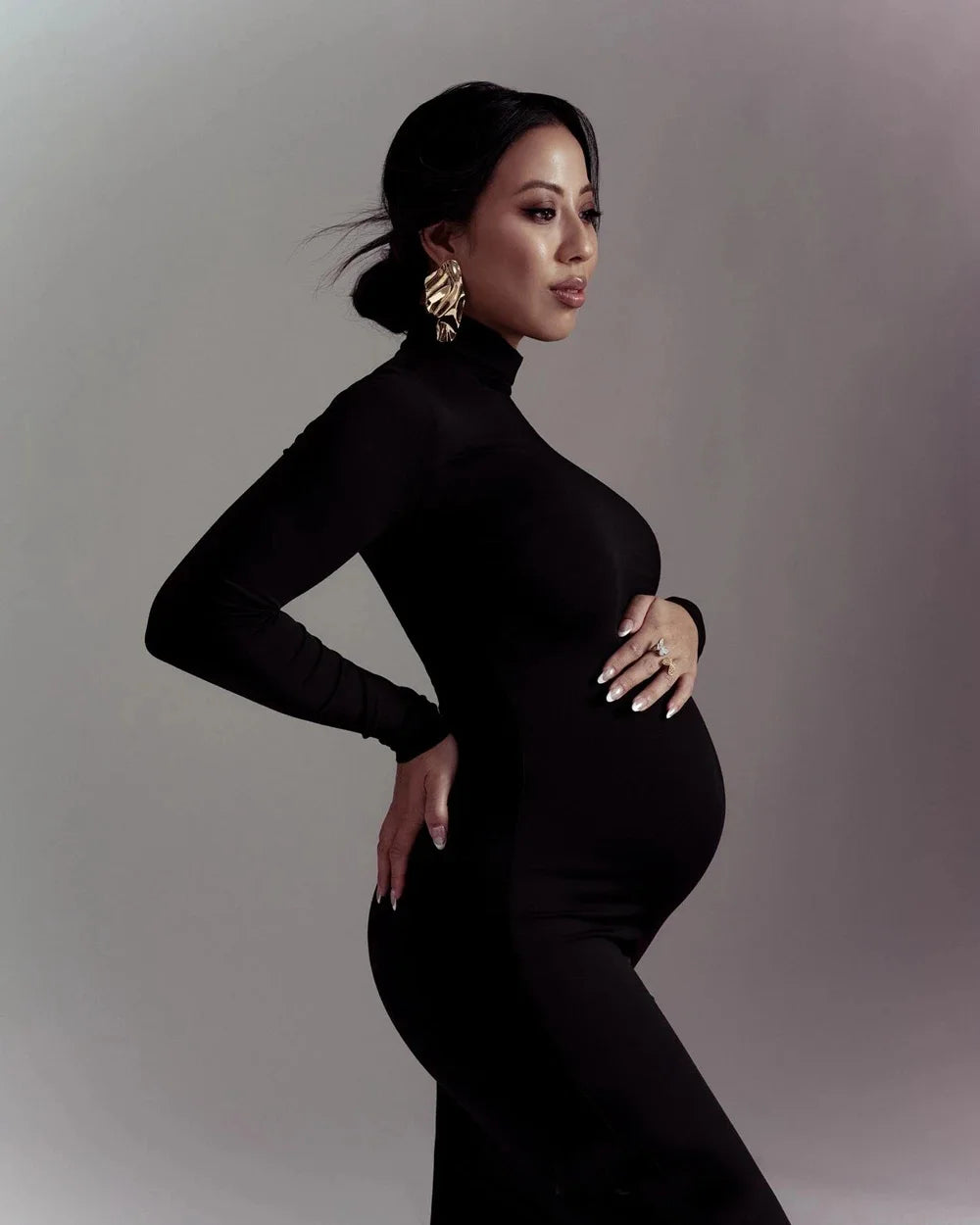 Maternity Dresses Pregnancy Women Maxi Long Dresses Clothes for Pregnant Babyshower Props