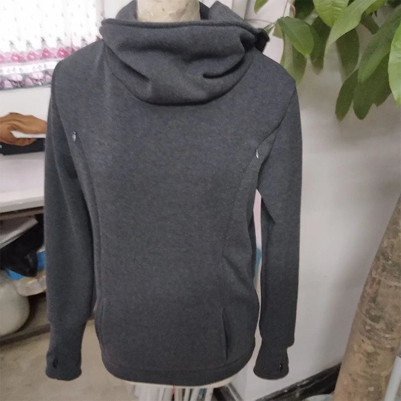 Maternity Autumn and Winter Sweatshirt Nursing Maternity Long Sleeves Hooded Breastfeeding Hoodie Pregnant Women Hooded Sweater