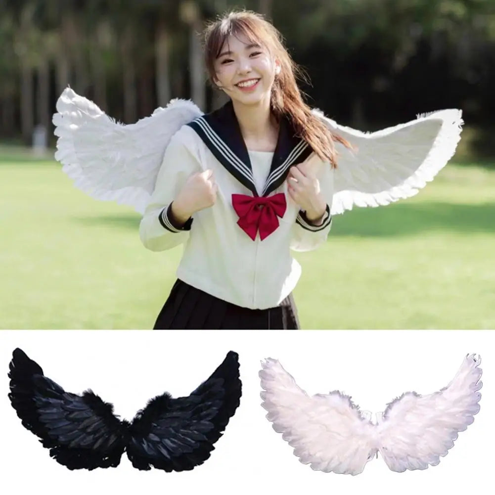 Angel Wings Colorful Feather Wings for Photography Props Cosplay Elastic Straps Kids Adult Wedding Halloween Christmas Birthday