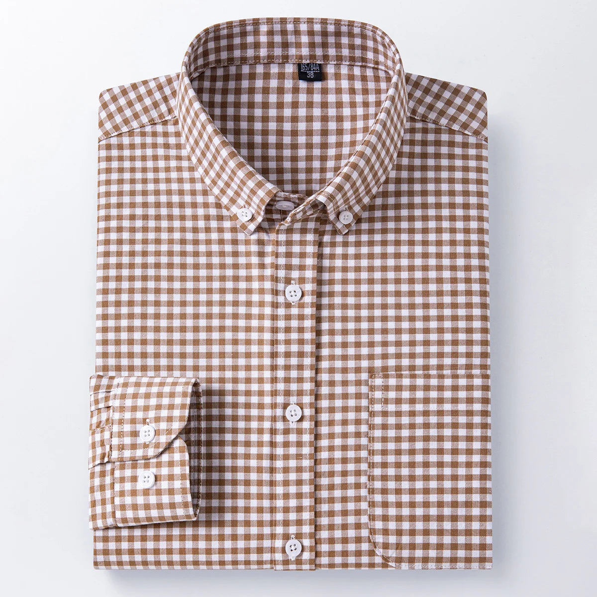 The new men's long-sleeved Oxford cotton shirt is casual trendy, comfortable, versatile and simple for spring, summer and autumn
