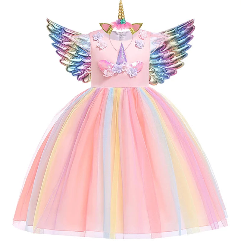 Unicorn Tutu Dress for Girls | Strylez Virtual Try-On App | New Zealand Party Costume, Kids Dress