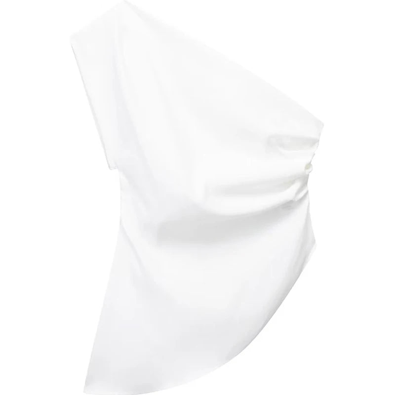 New Zealand 2023 Asymmetric Off-Shoulder T‑Shirt | Trendy Women's Top | Strylez Virtual Try-On