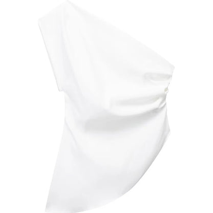 Discover the 2023 Asymmetric Off-Shoulder T-Shirt - Try it now in our virtual mirror