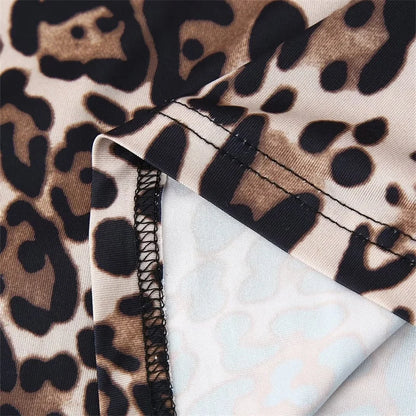 Women's 2024 Leopard Print A-Line Midi Skirt with Bow & Pockets