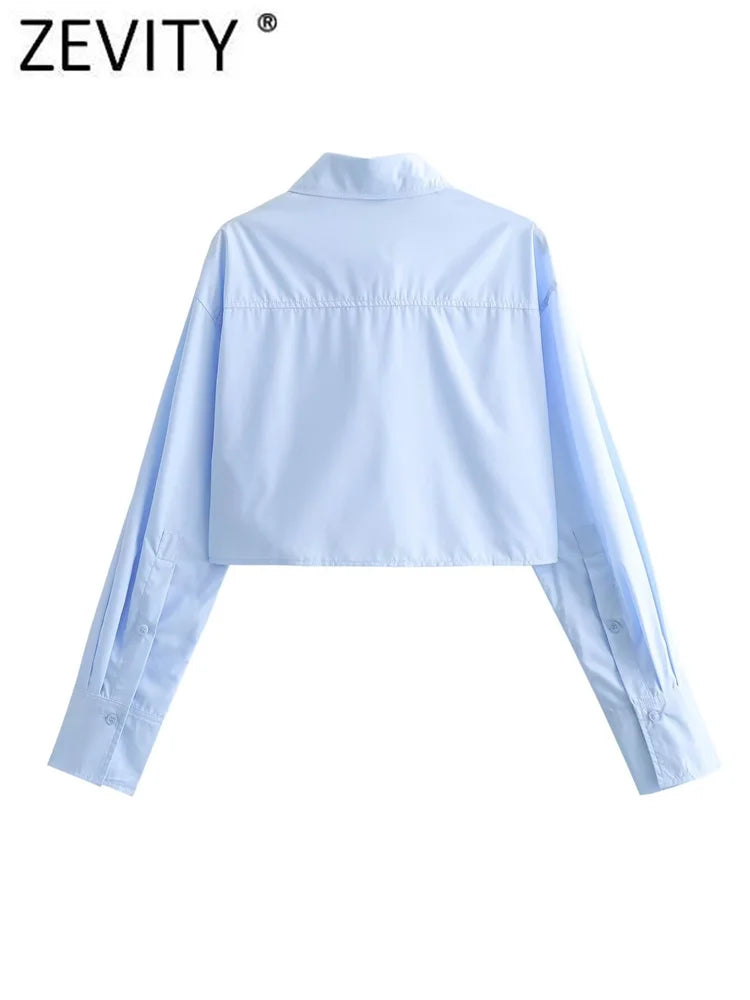 Light Blue Zevity Blouse – Try On Virtually & Buy Confidently for Your Perfect Style!