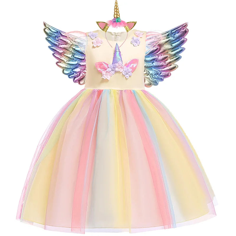 irls Unicorn Tutu Dress with Virtual Try-On for Perfect Party Look