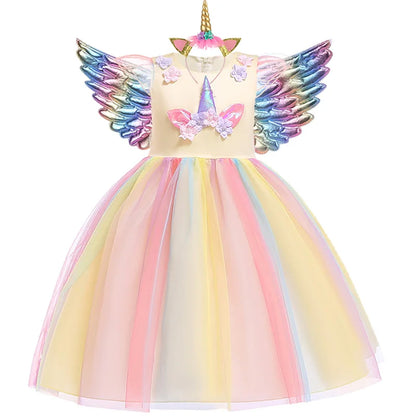 irls Unicorn Tutu Dress with Virtual Try-On for Perfect Party Look