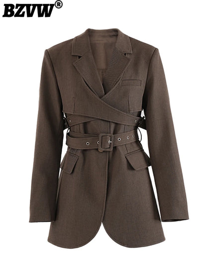 Try On the 2025 BZVW Blazer Virtually – Stylish, Belted, and Perfect for Autumn!