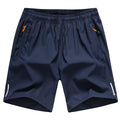 Men's Quick-Dry Beach Board Shorts with Zipper Pockets for Gym & Surf - NZ (New Zealand) | Strylez Virtual Try-On