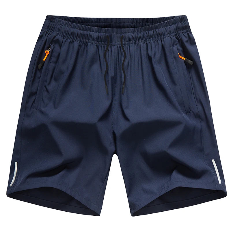 Men's Quick-Dry Beach Board Shorts with Zipper Pockets for Gym & Surf - NZ (New Zealand) | Strylez Virtual Try-On