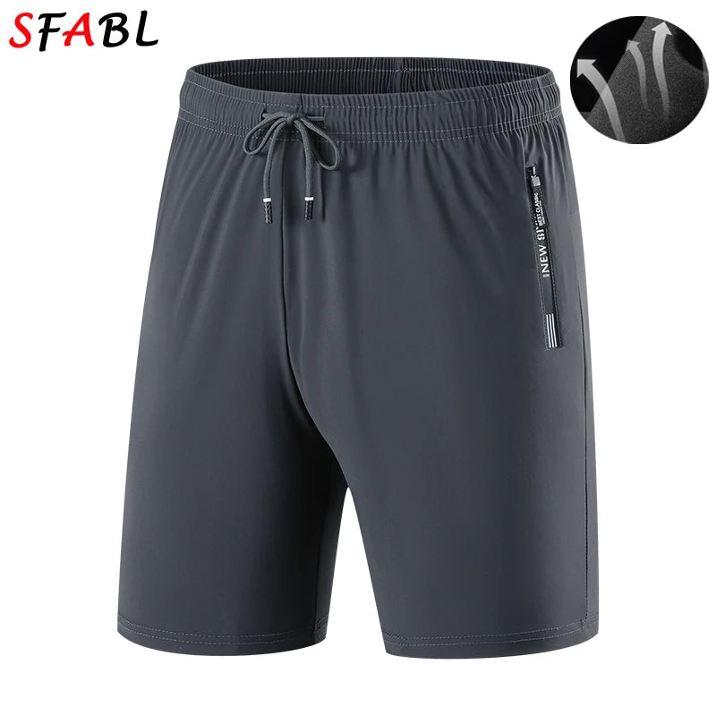 NZ Quick-Dry Board Shorts for Men with Zipper Pockets, Elastic Waist - Summer Beach & Gym Fitness, Strylez Try-On