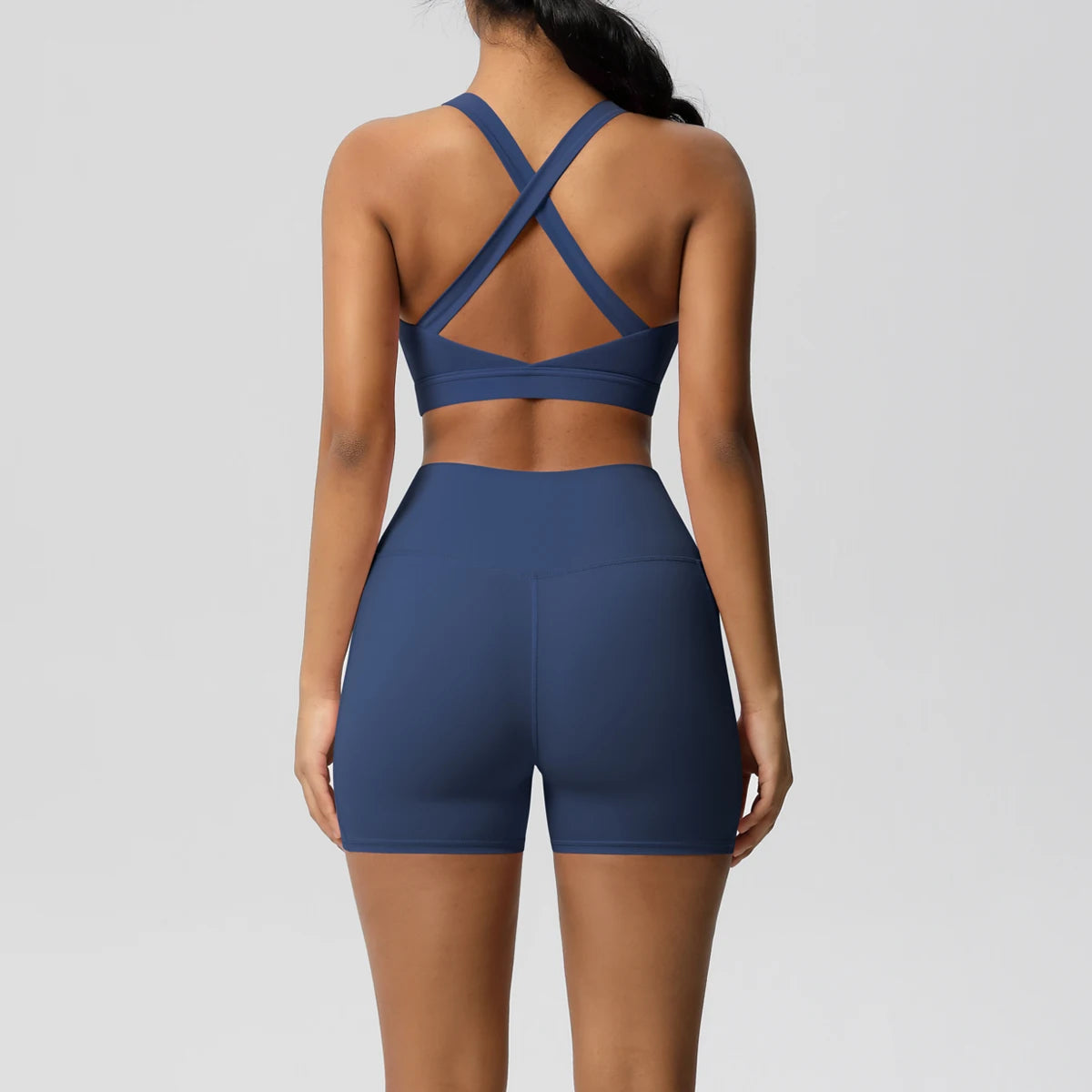 2-Piece Pocketed Yoga Set for Women | Gym Wear Tracksuit & Leggings with Bra & Shorts | New Zealand | Strylez Virtual Try-On