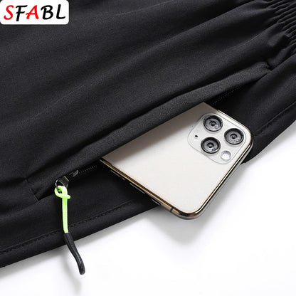 Men's Quick-Dry Summer Board Shorts with Zipper Pockets – Perfect for Beach, Gym & Running