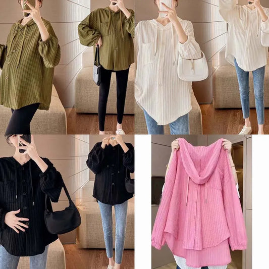 New casual loose maternity shirt