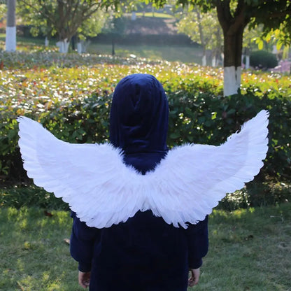 Angel Wings Colorful Feather Wings for Photography Props Cosplay Elastic Straps Kids Adult Wedding Halloween Christmas Birthday