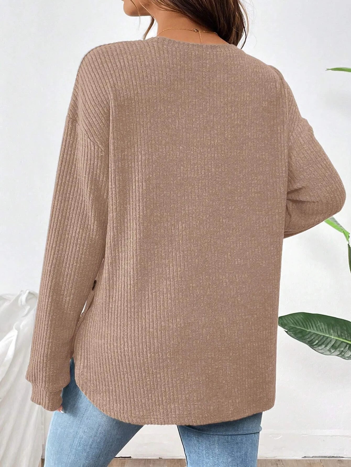 Maternity Clothes Premama Long Sleeve Blouse Fall Winter Loose Pregnant Women O-Neck Sweater T-Shirts Sweatshirt Pullover Tops