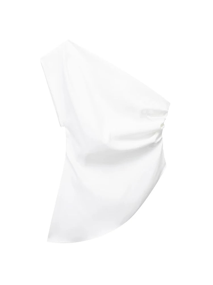 New Zealand 2023 Asymmetric Off-Shoulder T‑Shirt | Trendy Women's Top | Strylez Virtual Try-On