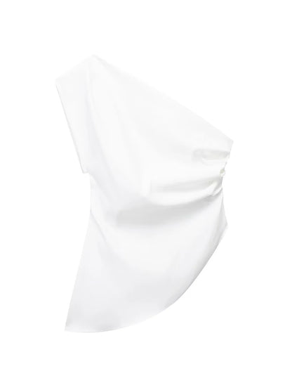 Discover the 2023 Asymmetric Off-Shoulder T-Shirt - Try it now in our virtual mirror