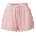NZ Women's Plus Size Loose Lounge Shorts with Lace Trim & Drawstring Waist | Loungewear, Strylez Virtual Try-On