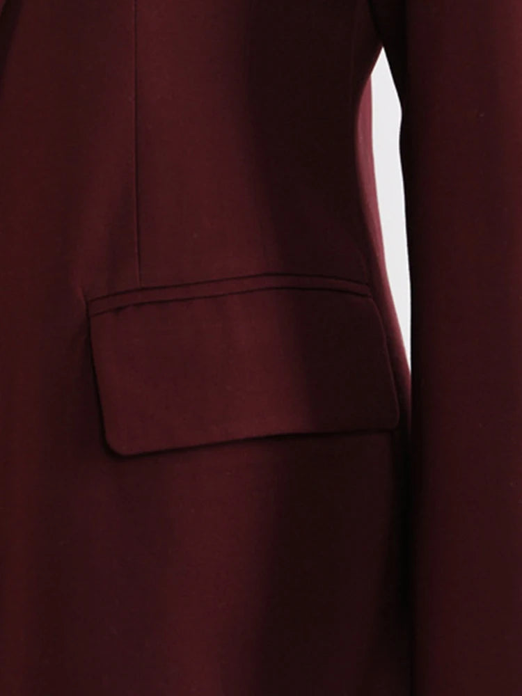 EAM Red Blazer - Women's Red Blazer Spring Fashion, Virtual Try-On with Strylez App (NZ)