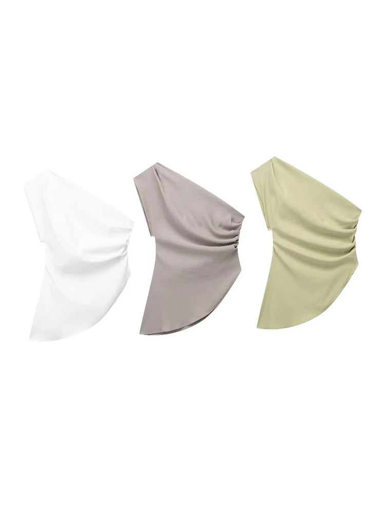 Discover the 2023 Asymmetric Off-Shoulder T-Shirt - Try it now in our virtual mirror