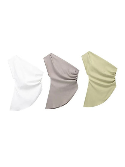 Discover the 2023 Asymmetric Off-Shoulder T-Shirt - Try it now in our virtual mirror