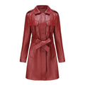 Slim Fit Faux Leather Trench Coat – See It On You with Strylez Virtual Try-On (NZ, New Zealand)