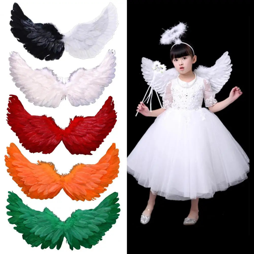 Angel Wings Colorful Feather Wings for Photography & Cosplay, Elastic Straps, Kids & Adults - New Zealand | Strylez Try-On App