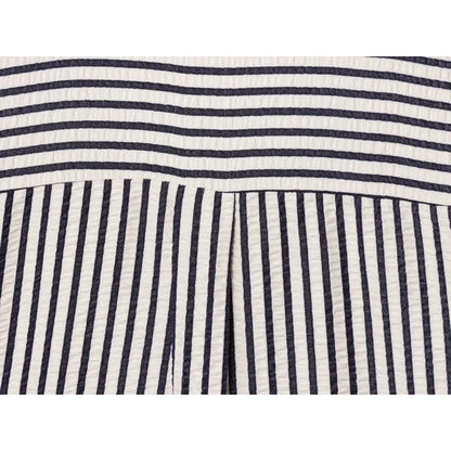 Woman Blouses Striped Chic Women Blouse Ladies Women's Top Pulovers Female Summer Short Sleeve Chiffon Pretty Office Wear