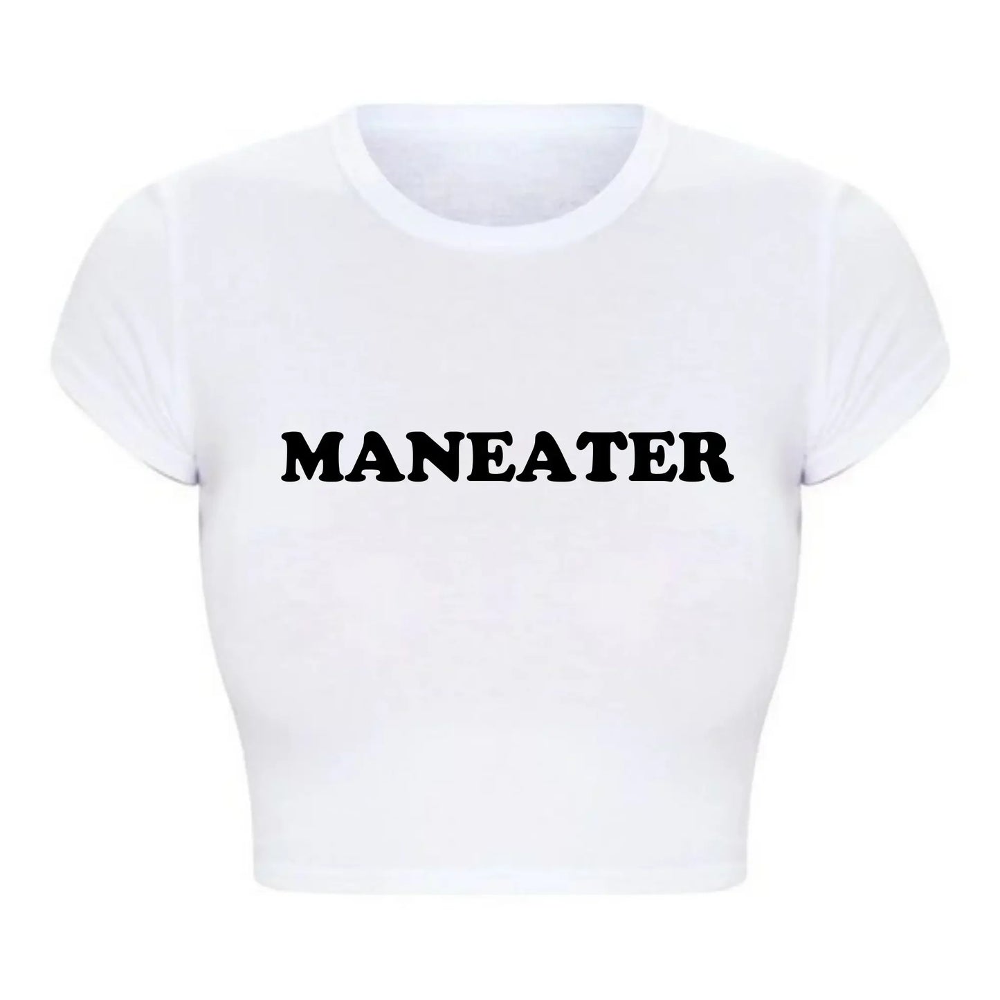 Maneater Vintage Crop Tee – Try On Virtually & Buy Confidently!
