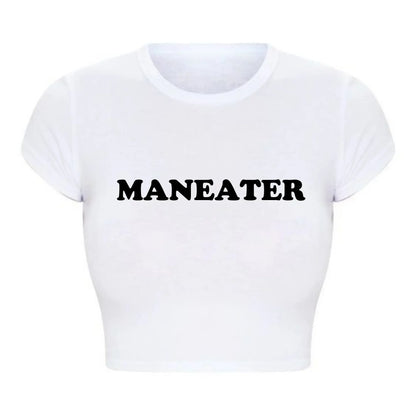 Maneater Vintage Crop Tee – Try On Virtually & Buy Confidently!