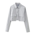 Grey Windbreaker Shirt - Strylez Virtual Try-On App (NZ) | Lightweight Jacket, Online Fashion NZ